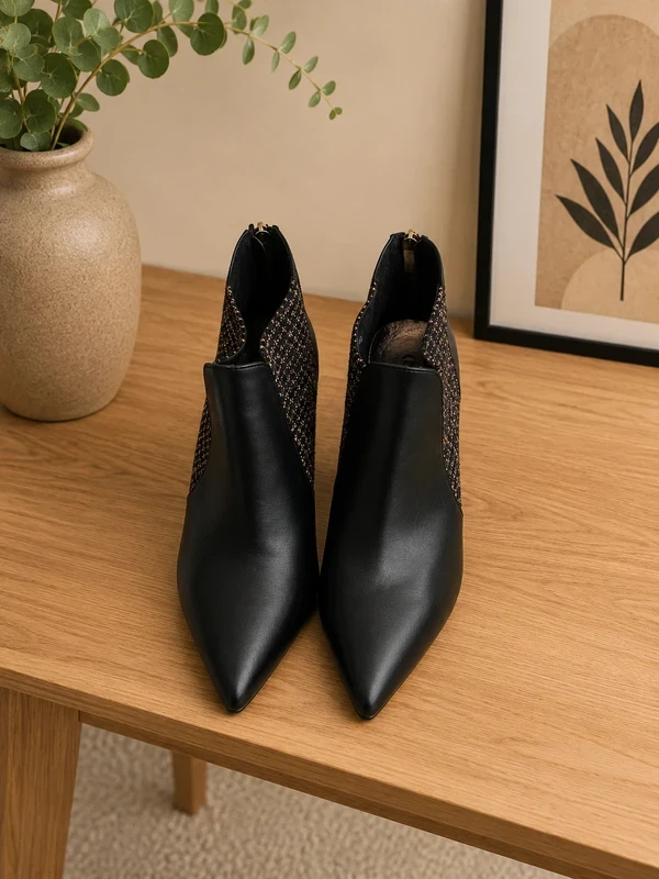 zapatos botines de tacón negro y beige 🌹40🌹 – photo 3